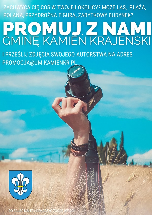 Plakat Promuj z nami gminę Kamień Krajeński